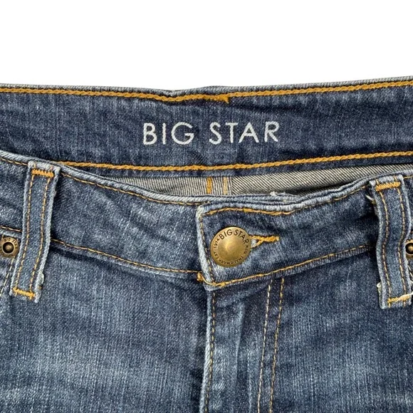 Big Star Kate Relaxed Straight Leg Distressed Jeans Medium Wash Womens Size 27R - Picture 4 of 7